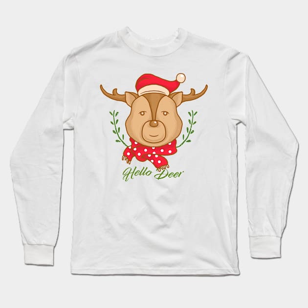 hello deer Long Sleeve T-Shirt by semartigagelas